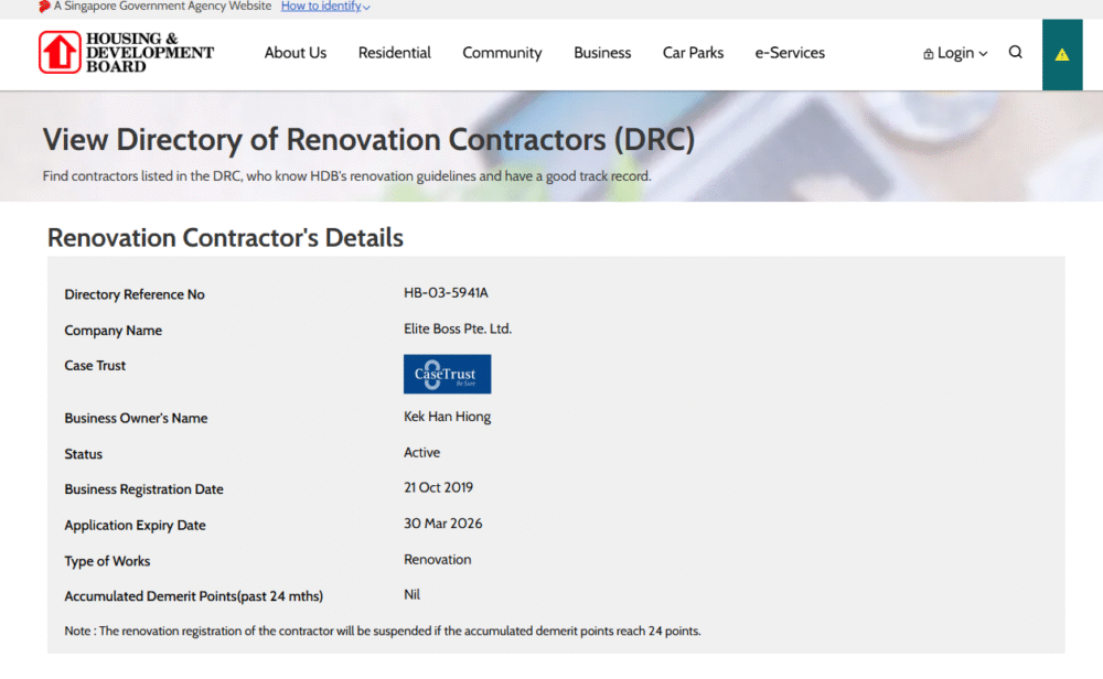 Curated visual reference: Picture Idea: How To Check If Your Hdb Renovation Contractor Is Properly